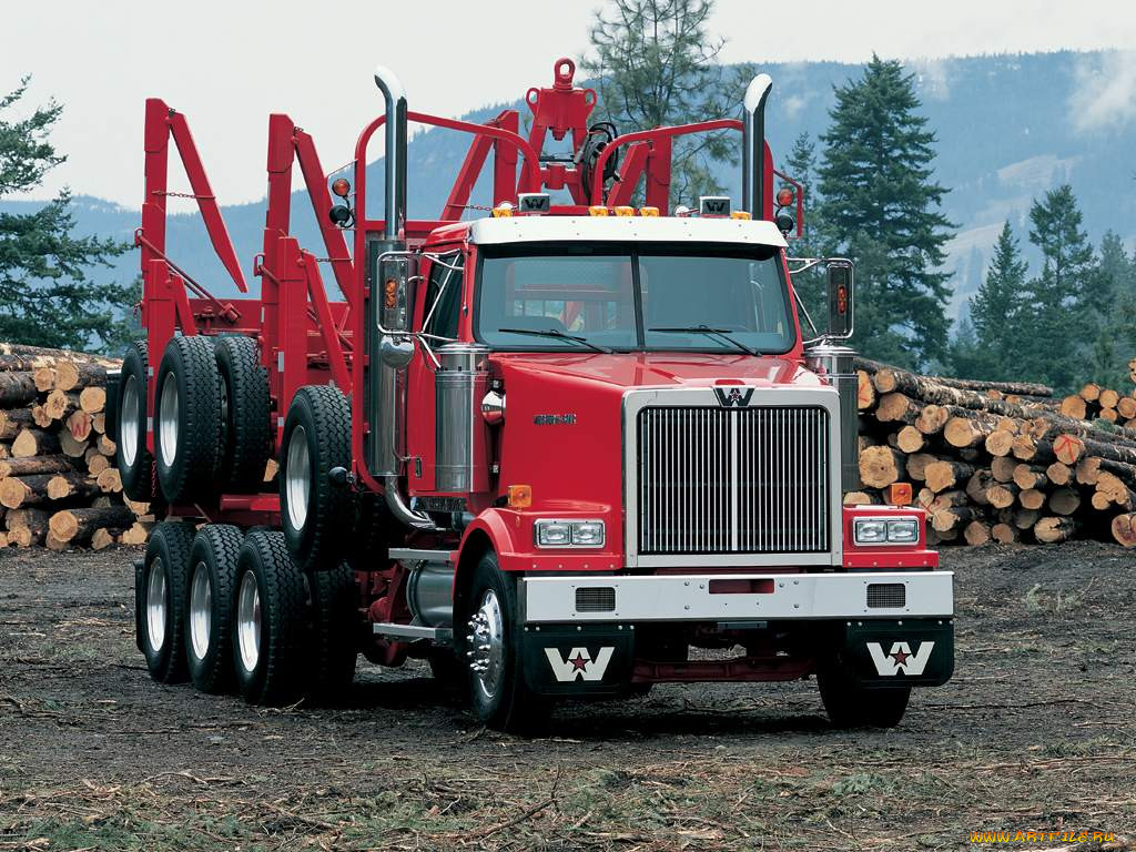 western, star, 4900fa, logging, 